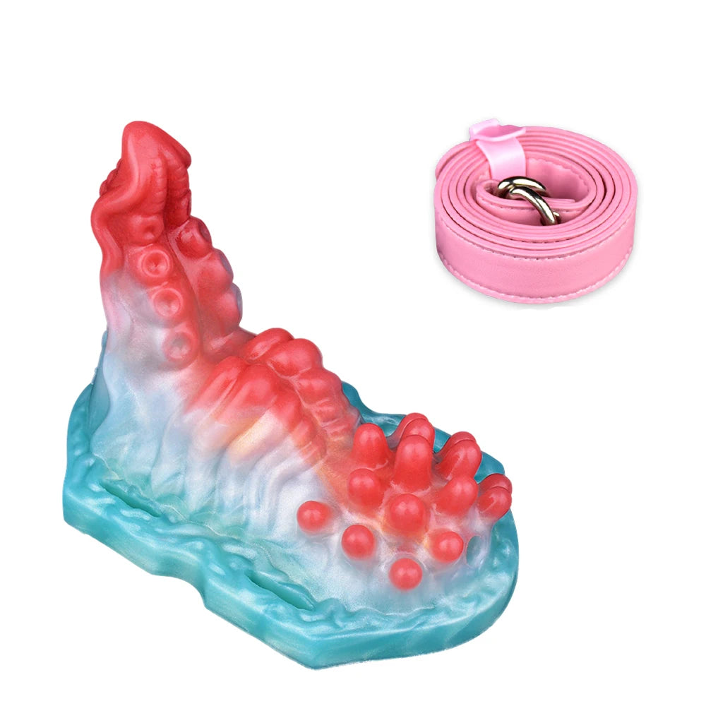ASHBURN Wireless Control Silicone Octopus/Granule Sex Grinder Strapon Grinding Hump Friction Vibration Massage Female Masturbation