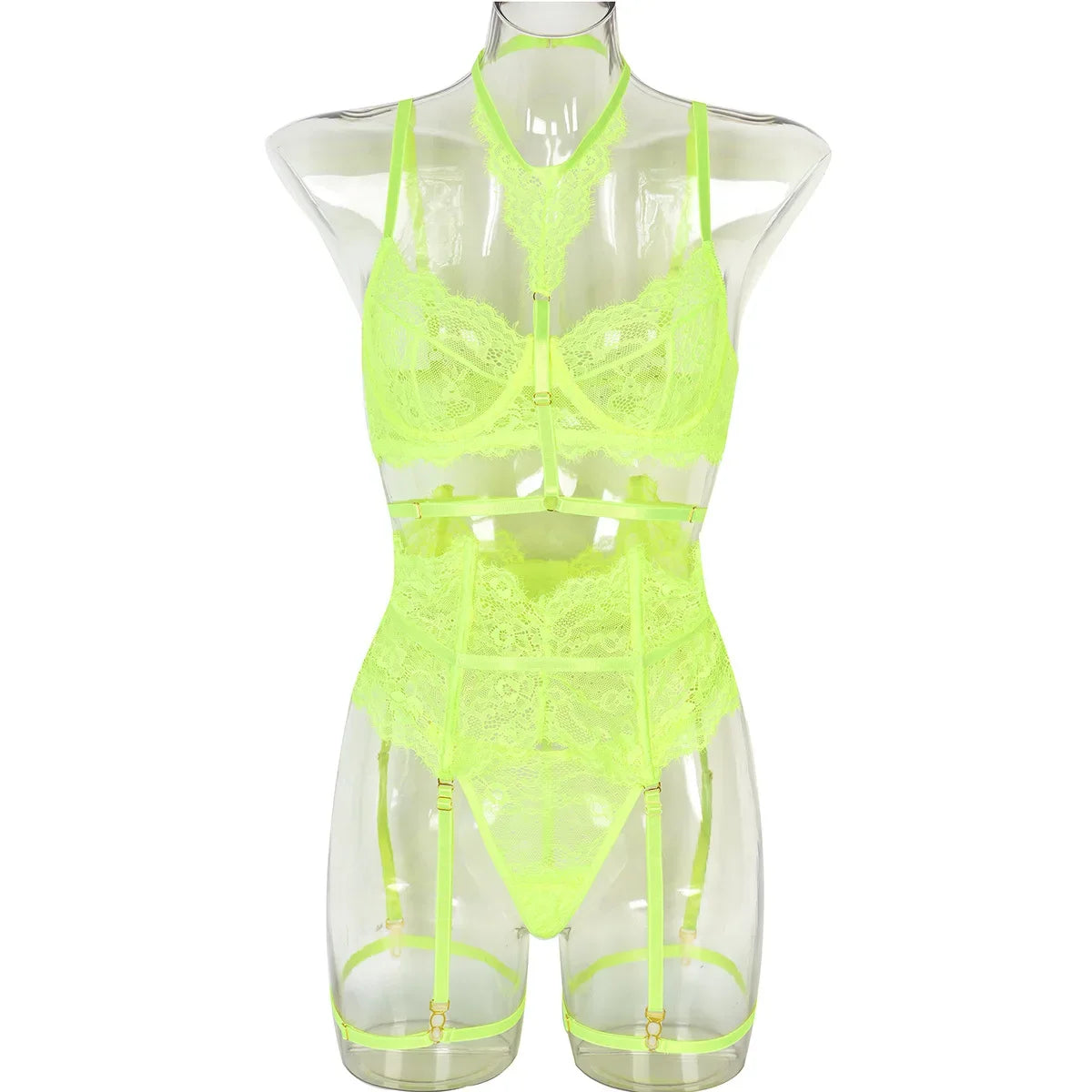 Toucheart Lingeries Sexy Hot Sleepwear Sexy Lingerie for Women Thin Transparent Lace Bra Set See Through Female Erotic Underwear