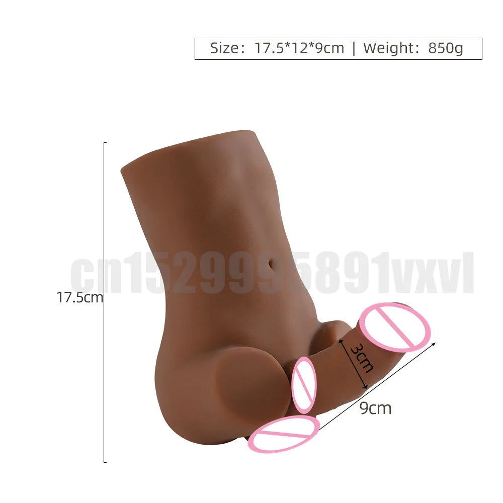 Adult Toys Mini Sex Doll Torso Masturbator For Man Pleasuring Realistic Dildo Penis Sexy Anal Hole Male Female Masturbation Tool