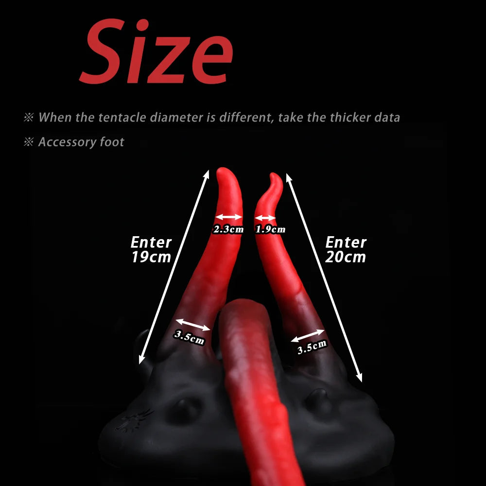 Tentacle Dildo Color Silicone Sex Toys Realistic Octopus Fake Penis Adult Fantasy Anal Plug Holder Masturbation Massag