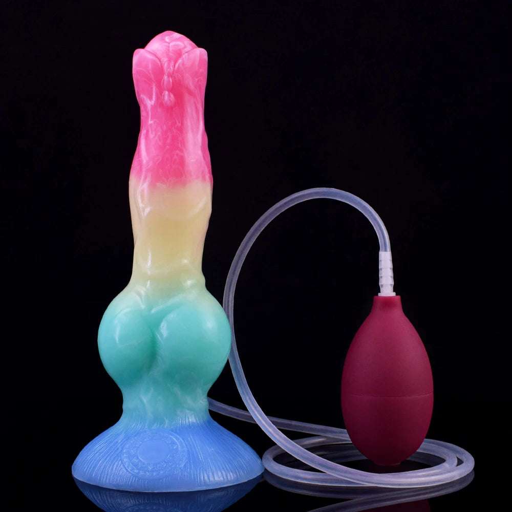 ASHBURN Ejaculation Large Knot Silicone with Squirting Function Strong Sucker