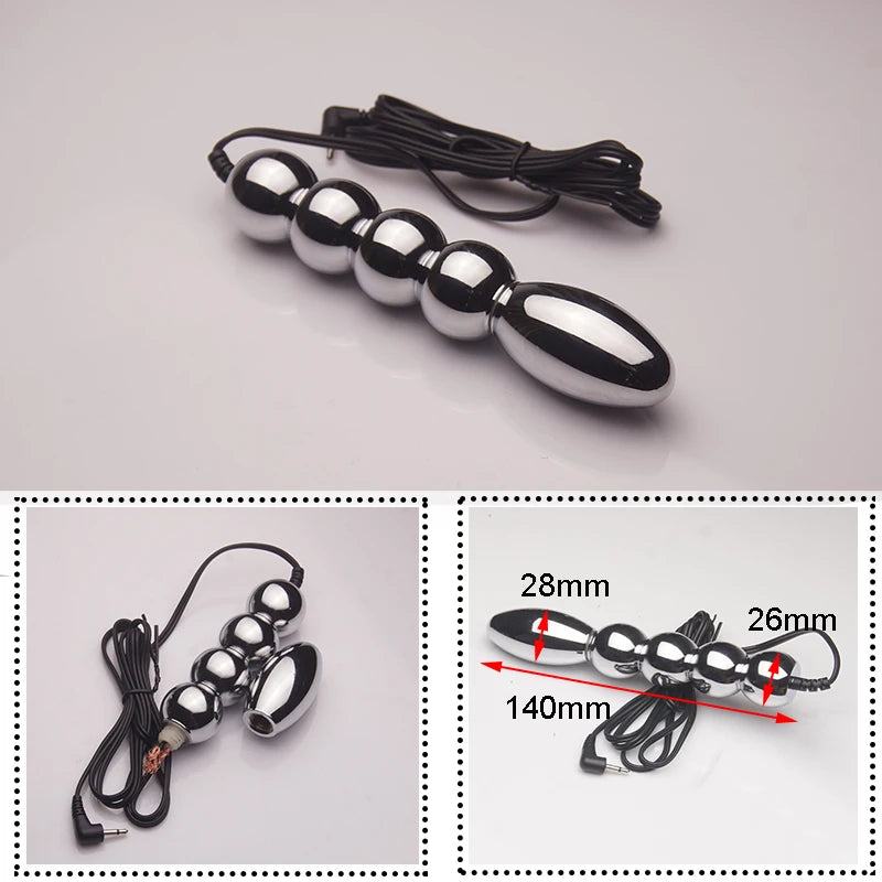 Electro Nipple Clamps Cockring,Electrostimulation Anal Butt Plug, Electric Shock Penis Ring/Plug Stimulation,E stim BDSM Sextoys
