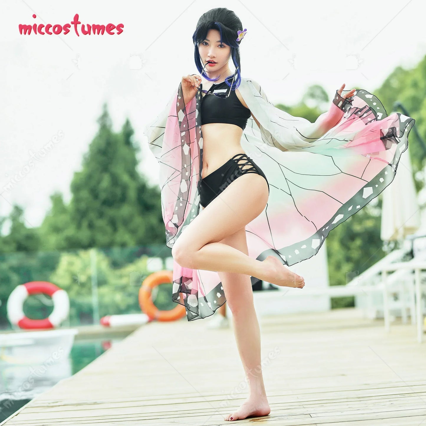 Haikyuu Cosplay Cover up  Anime Swimsuit Style Bathing Suit Swimwear