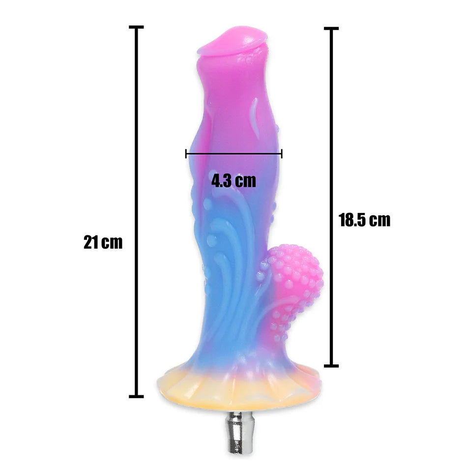 ASHBURN Luminous Sex Machine Attachments Masturbation Dildos VAC-U-LOCK