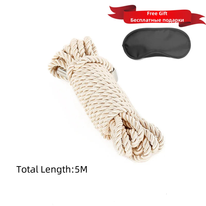 ASHBURNS Exotic Shibari Accessories of Handcuffs Bondage Soft Rope for Men Women Fetish Slave Role Play Binder Restraint Touch Tie Up Fun