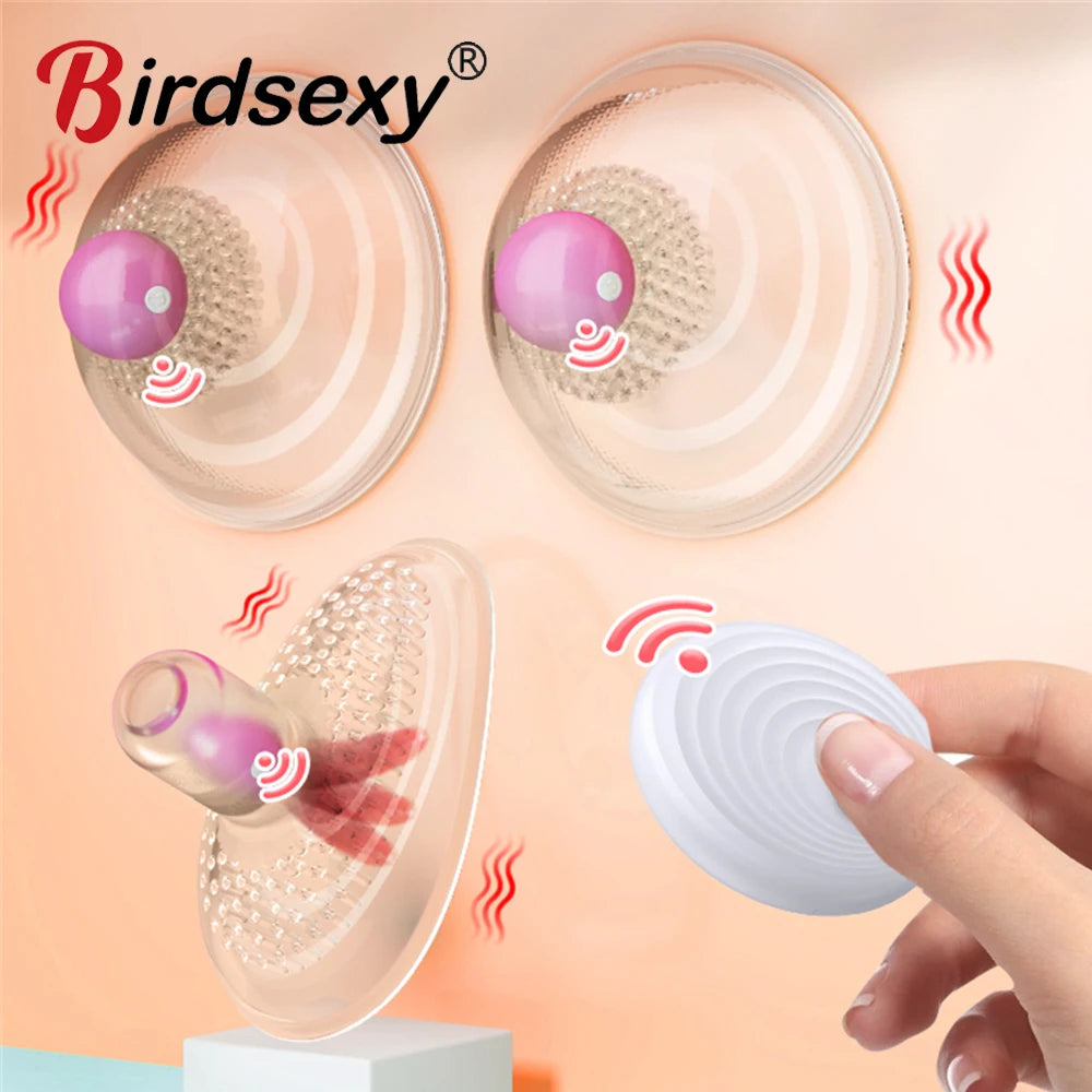 ASHBURNS Nipple Vagina Clitoris Sucker For Women Clit Vibrator Vacuum Pump Cover Adult Masturbator Sex Toy