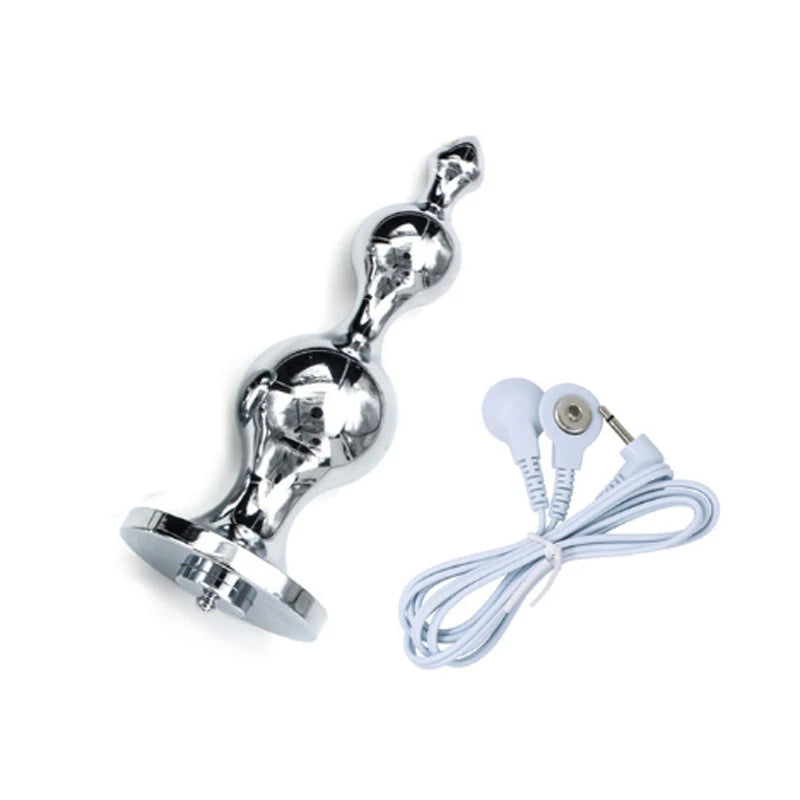 Electro Nipple Clamps Cockring,Electrostimulation Anal Butt Plug, Electric Shock Penis Ring/Plug Stimulation,E stim BDSM Sextoys