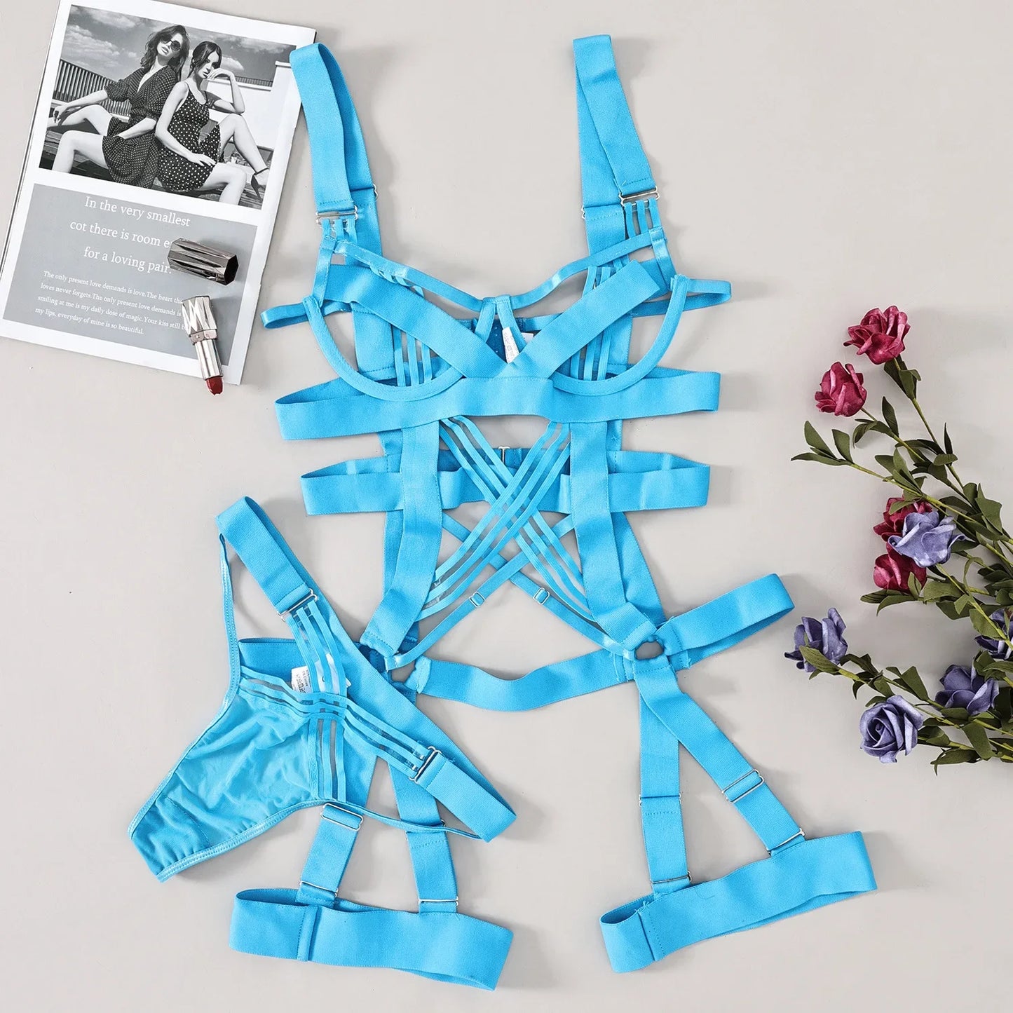 Sexy Suit New in Women's Underwear for Women Without Censorship Romantic Bilizna Sexy Lingerie Super Hot Tight G-string Whole Vs