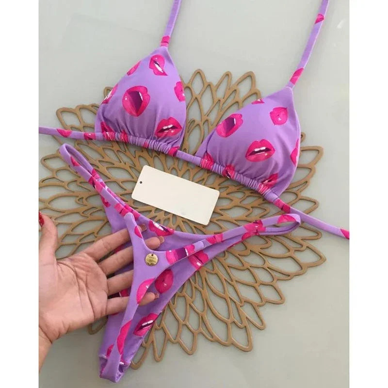 Two-pieces Thong Bathing Suit Biquinis