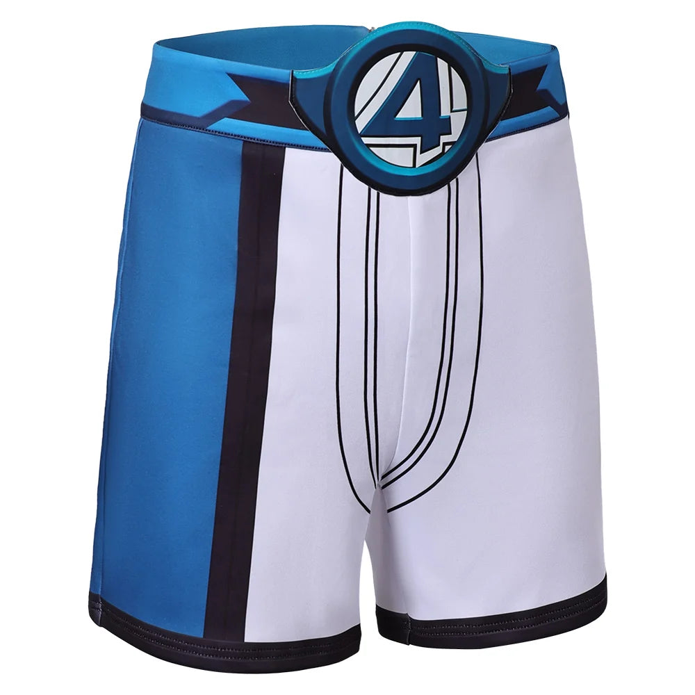 Susan Storm The Thing Cosplay Beach Blue White Suits Shorts Pants Movie Rivals Roleplay Bikini Costume Outfits Halloween Clothes