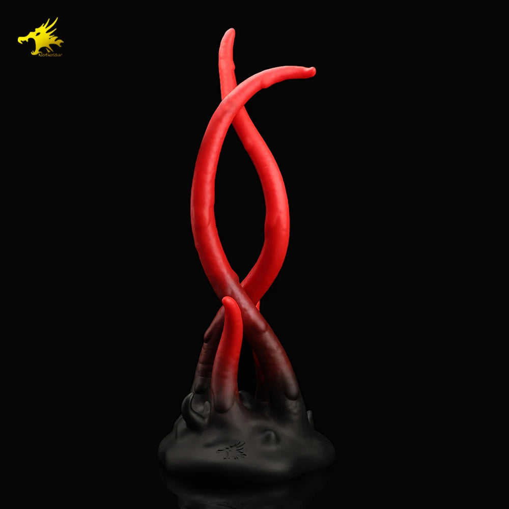 Tentacle Dildo Color Silicone Sex Toys Realistic Octopus Fake Penis Adult Fantasy Anal Plug Holder Masturbation Massag