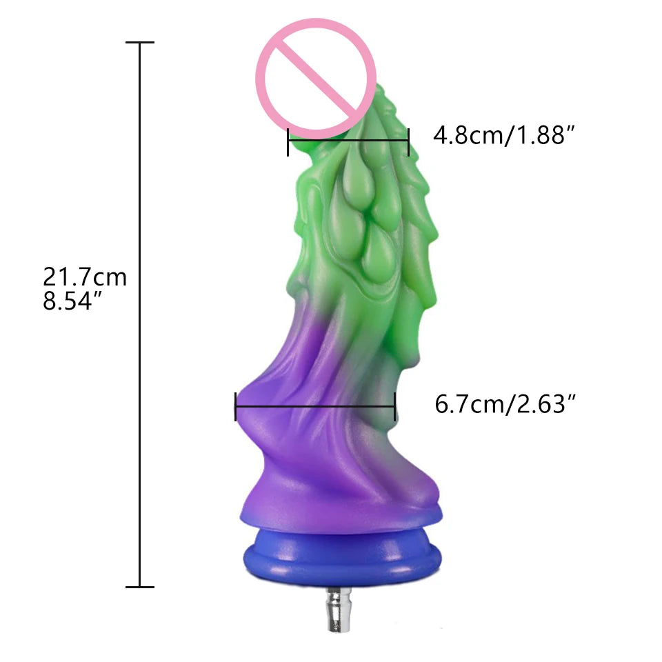 ROUGH BEAST Silicone Dildo Attachment for Vac-U-Lock Sex Machine Anal Plug Accessories Masturbation Machine Automatic Sex Toys