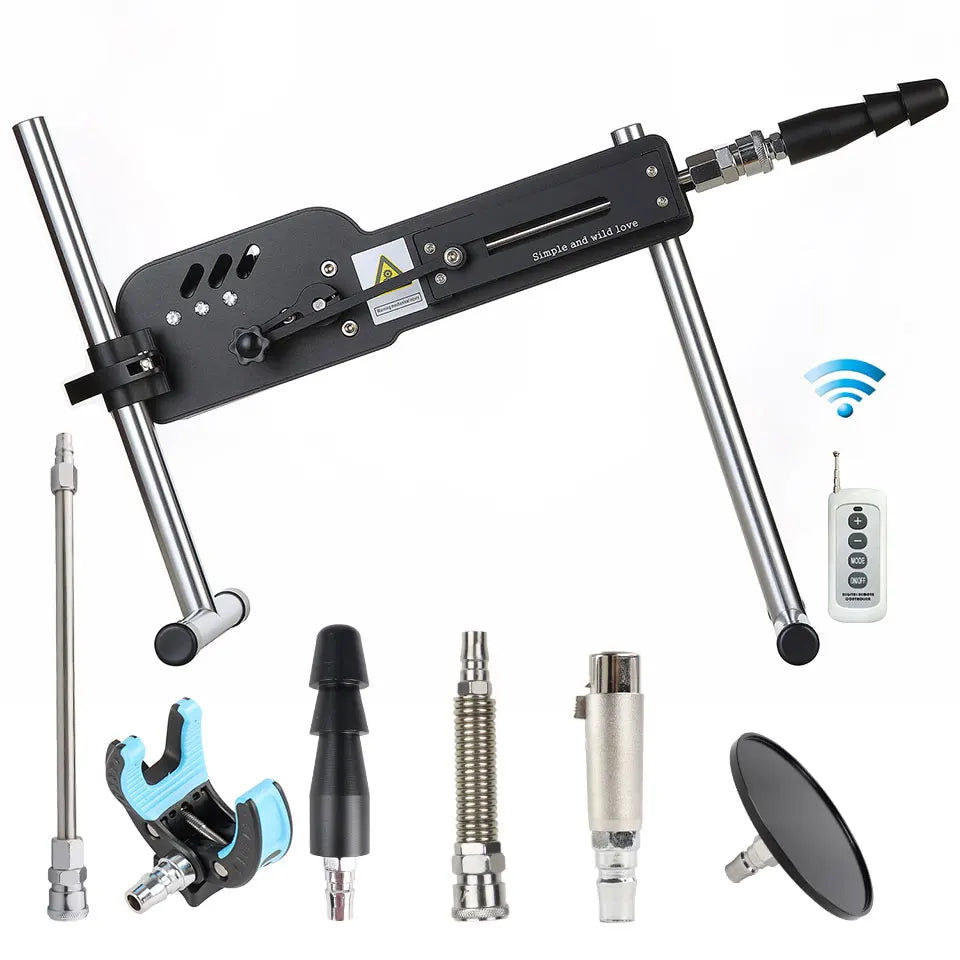 FREDOUCH Upgrade Sex Machine with Remote Control Super Silent Ultra Adjustable Vac u Lock 30db 120W love machine with free big d
