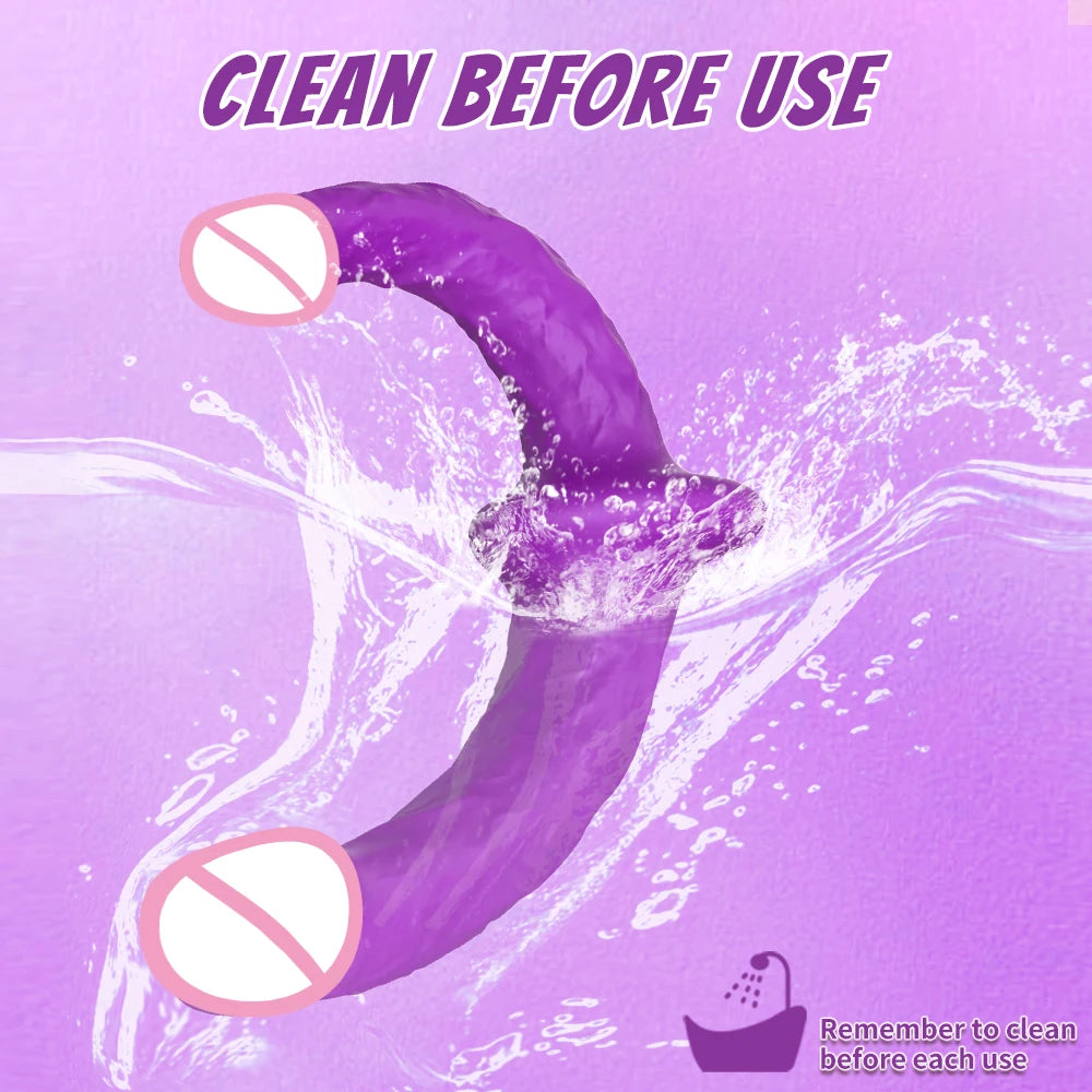 Strapless Strapon Dildo Vibrator 3 in 1 Sex Toys for Adult Double Penetration Anal Plug Anal Beads Vibrators for Women Lesbian
