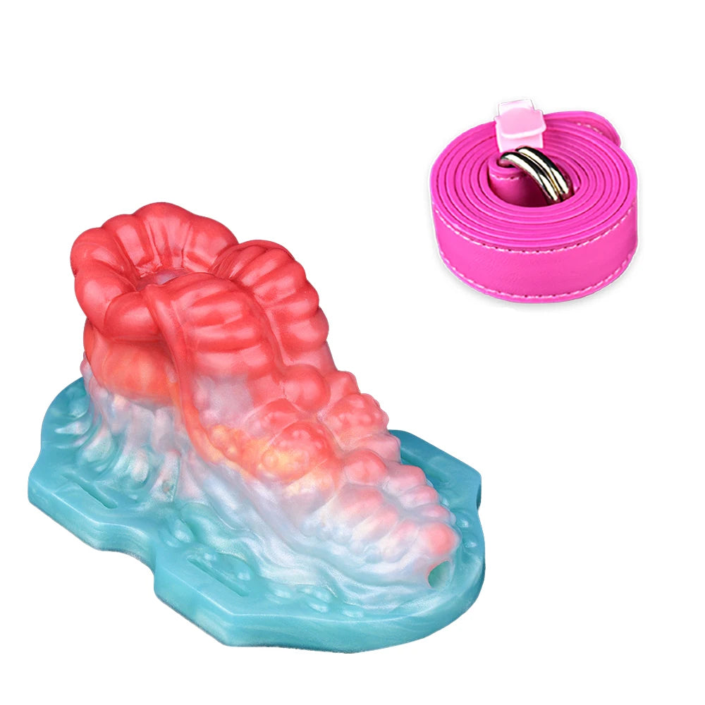 ASHBURN Fantasy Liquid Silicone Vibrator Sex Grinder Granule G-spot Stimulate Clitories Anal Massage Foreplay Sex Toy for Women Men
