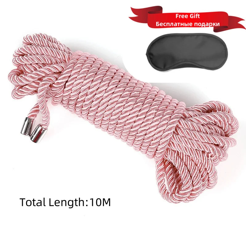 ASHBURNS Exotic Shibari Accessories of Handcuffs Bondage Soft Rope for Men Women Fetish Slave Role Play Binder Restraint Touch Tie Up Fun