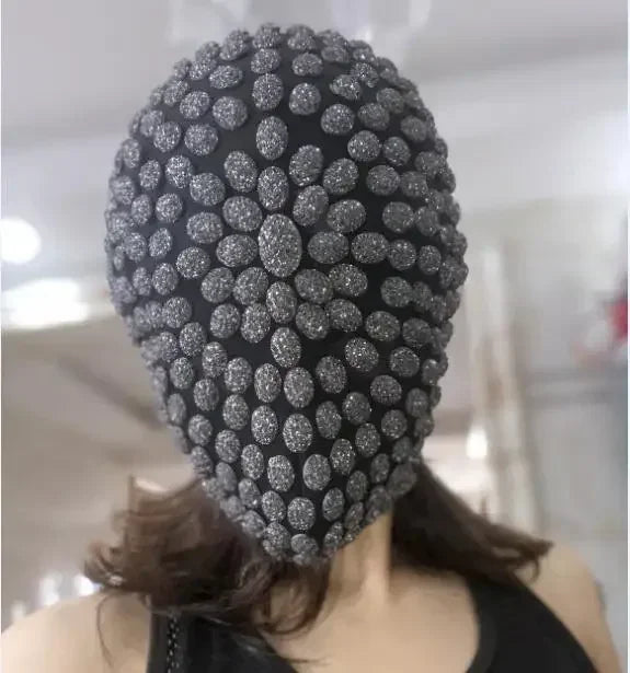 Studded Spikes Full Face Mask Cover Halloween Cosplay Funny Mask Night Club Dance Mask For Adult Toy Nightclub Bar DJ Party