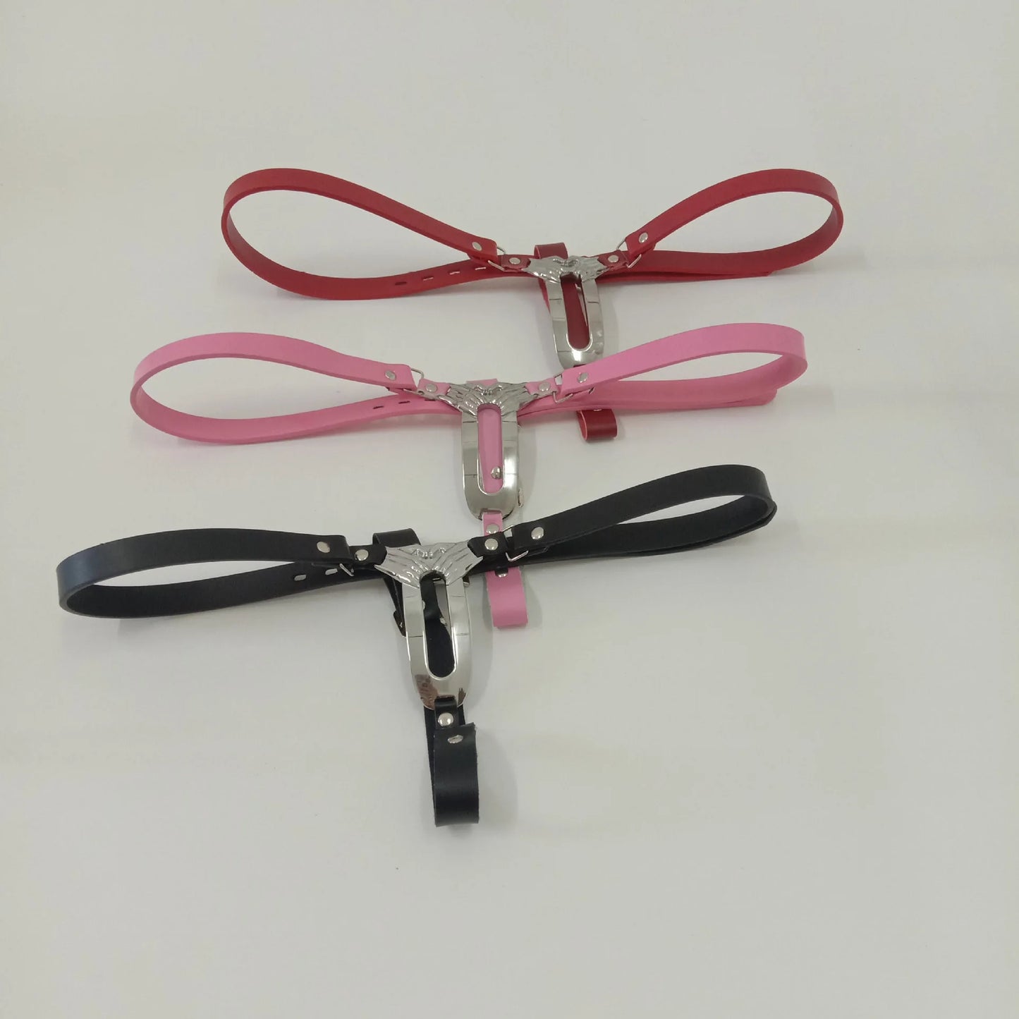 Invisible Adjustable Female Leather Chastity Belt Chastity Lock Anti-masturbation Anti-cheating Fit Waist60-90cm BDSM Couple Sex