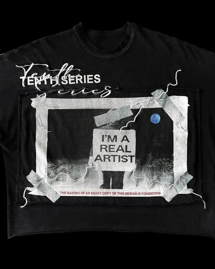 Streetwear New Hip Hop Gothic Graphic Print Oversized T Shirt for Men and Women Retro Fashion Round Neck Cotton Short Sleeve Top