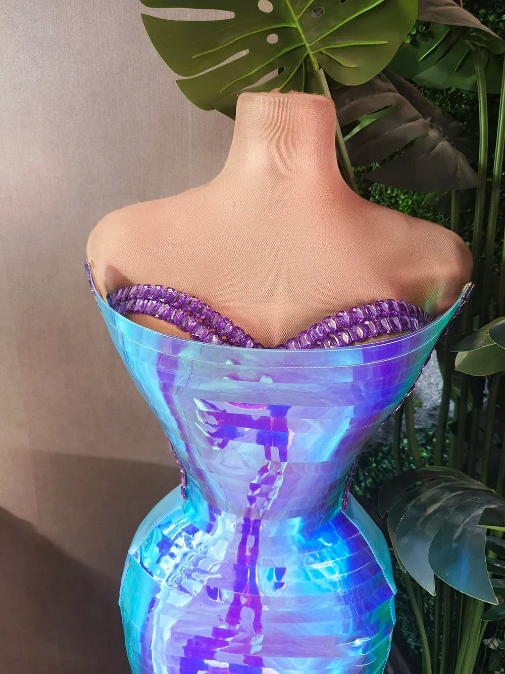 Sexy Shiny Blue Sequins Long Tube Dress Evening Prom Birthday Celebrate Dress Women Photo Shoot Wear Stage Costume Dianti