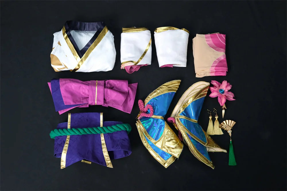 ROLECOS Game LOL Prestige Spirit Blossom Lux Cosplay Costume Game LOL Lux Cosplay Outfit Halloween Women Suit New Skin