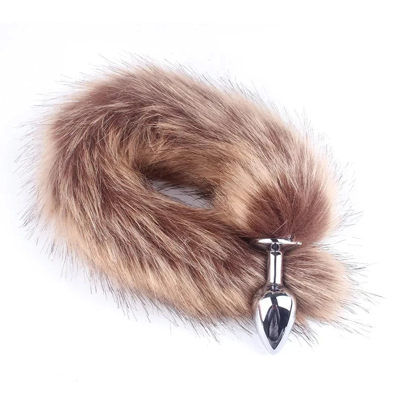 Sexy Foxtail Anal Plug Role Play BDSM Sex Toy Men's Prostate Massager Female Male Anal Plug 18+ Couple Flirting Adult Game Props