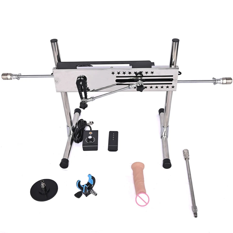 ROUGH BEAST Sex Machine for Women and Men 120W Power APP Control Masturbation Machine with Vac-U-Lock Dildos 2 People Sex Toys
