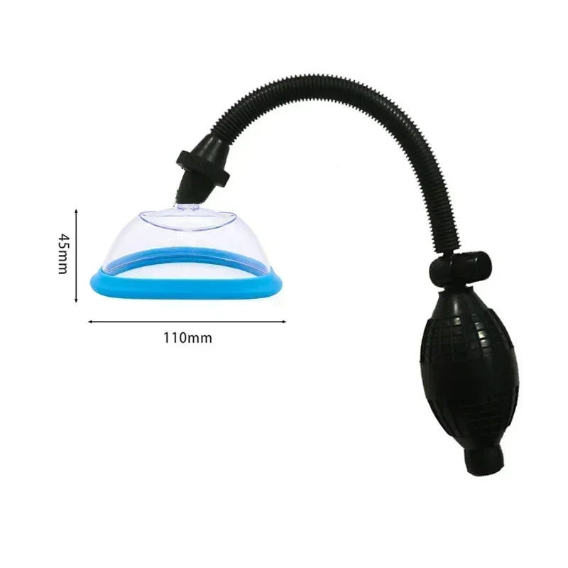 ASHBURNS Manual Pussy Pump Vagina Clitoris Sucker Manual Women Breast Massage Nipple Stimulator Enlarge Vacuum Pump Cover Adult Sex Toy