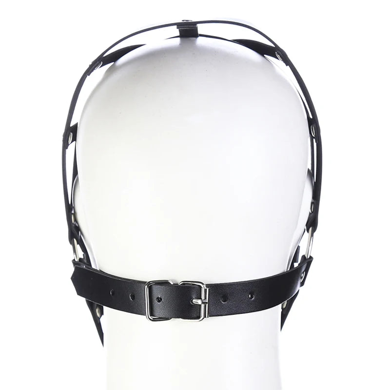Bdsm Anonymous Mask Leader's Headgear Role Play Bondage Hood Adult Game Sexy Toy Devil's Tail Anal Plug Triangle Arrow Slave Whi