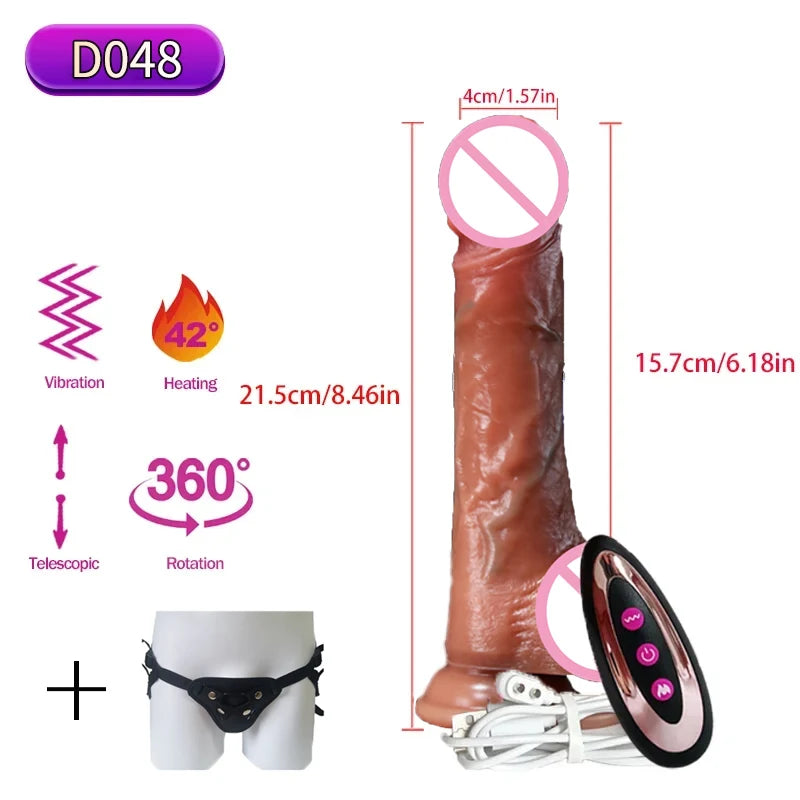 Realistic Dildos Vibration For Women Masturbation Sexy Adult Sex Toys Anal Plug Penetration Anal Thrusting Penis Dildo Vibrator