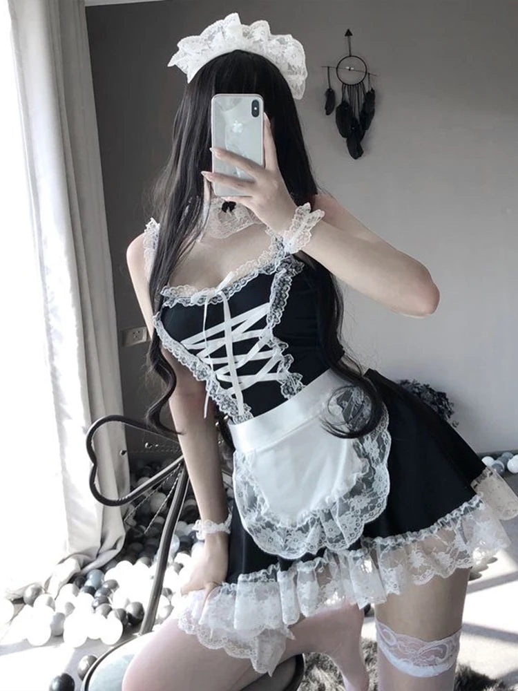 Exotic Apparel Lingerie Cosplay Sexy Kawaii Sexy Costume Teacher Office Lady Roleplay Uniform Transparent Shirt OL Secretary