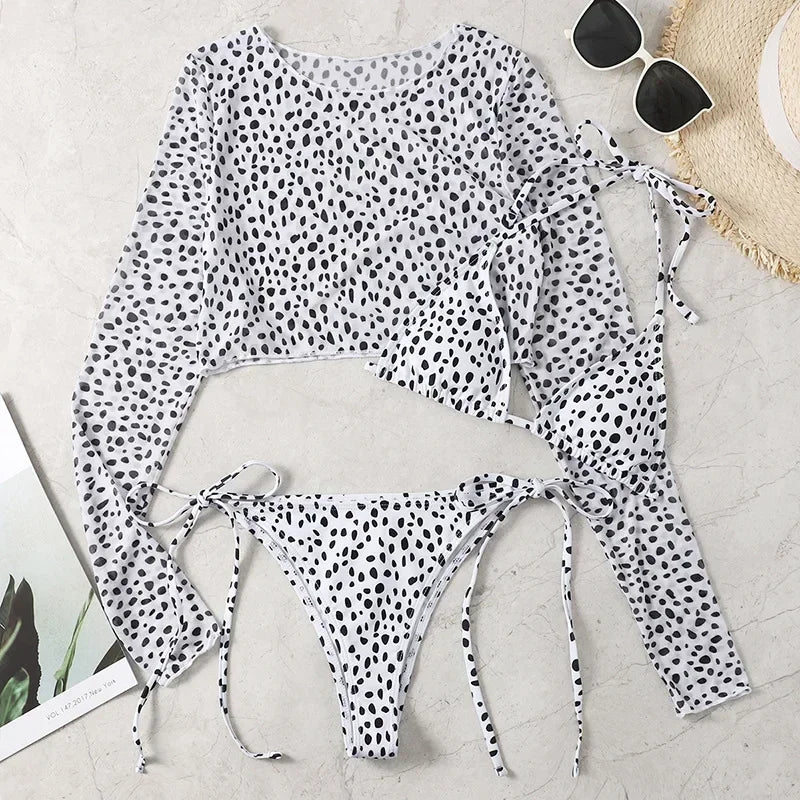 Toucheart Leopard For Women Swimsuit Items Halter Micro Bikini Top Separately Print Bathing Suit Brazilian Low Waist Beachwear