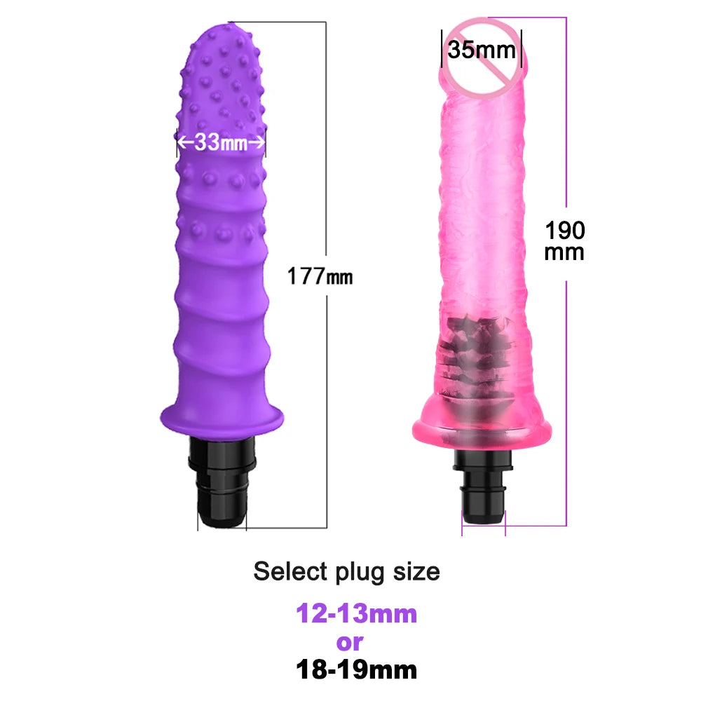 Massage Gun Heads vibration dildo penis adult sex toys silicone head VIBRAT for Fascia gun percussion Vibrators for Female Man