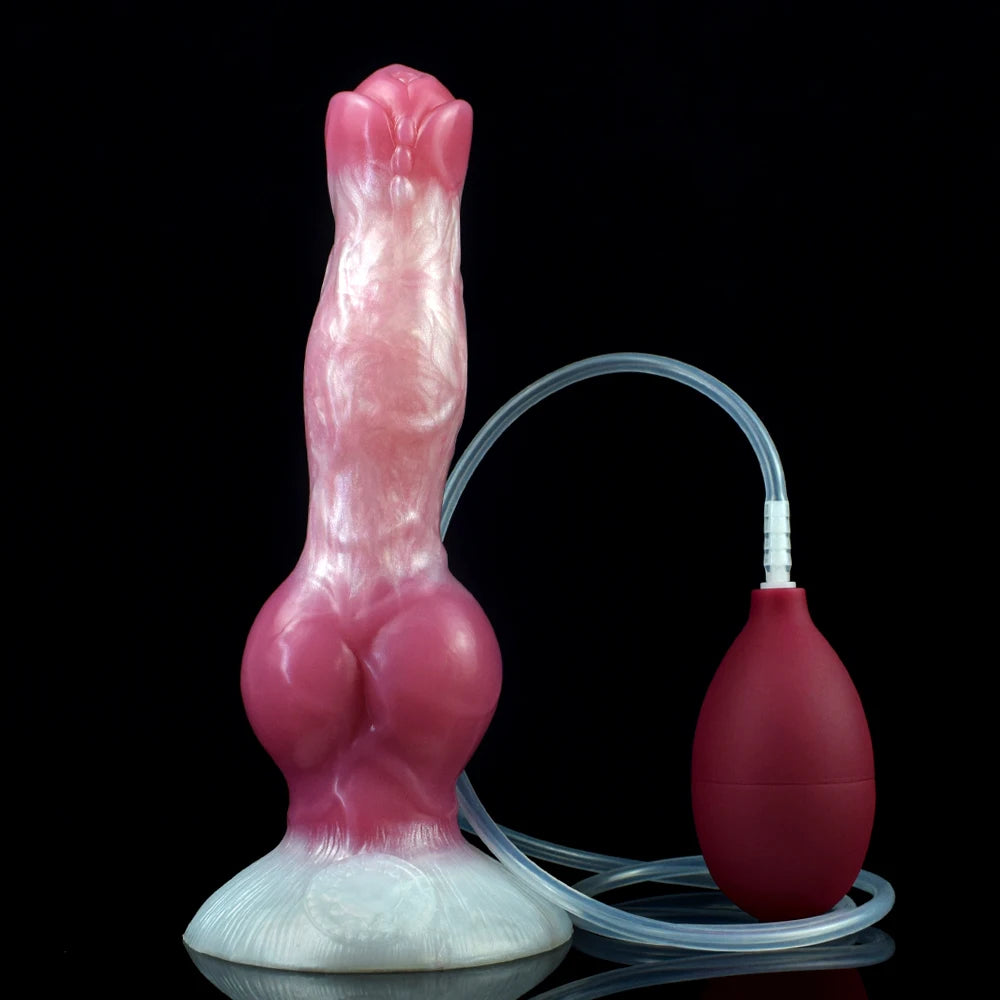 ASHBURN Ejaculation Large Knot Silicone with Squirting Function Strong Sucker