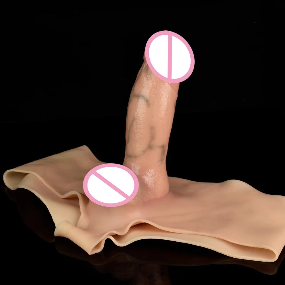 ASHBURN Silicone panties With Realistic Dildo harness Wearable Penis Strecthable Sex Toys For Lesbian Women Flirting Cosplay