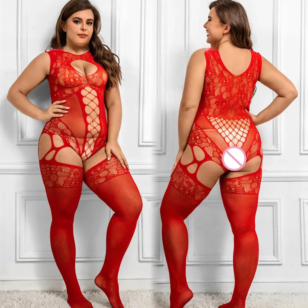 Sexy Lingerie Bodysuits Fishnet Bodystockings For Women Dress Open Bra Crotchless Teddies Bodysuits Female Sexy Porno Underwear