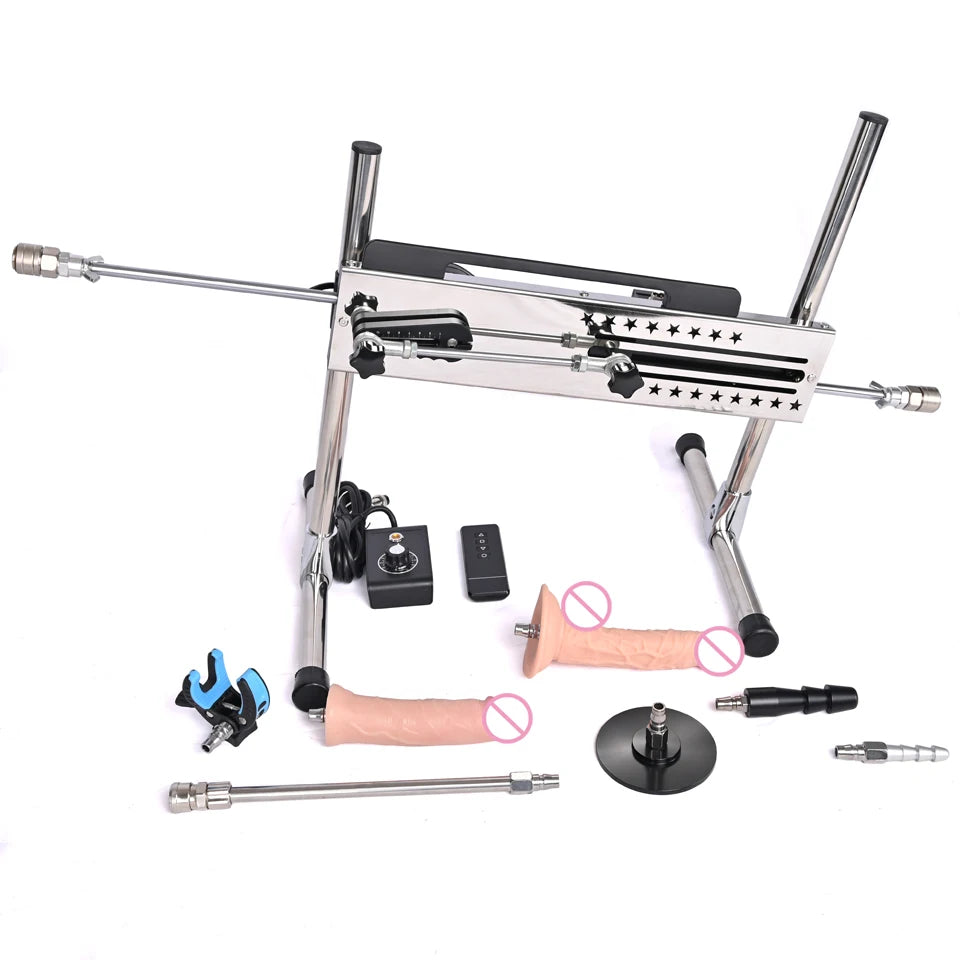 ROUGH BEAST Sex Machine for Women and Men 120W Power APP Control Masturbation Machine with Vac-U-Lock Dildos 2 People Sex Toys