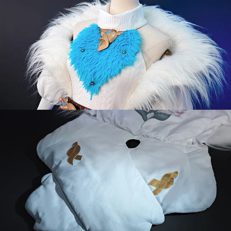 ROLECOS LOL Aurora Cosplay Costume Game LOL Champion The Witch Between Worlds Aurora Halloween Women Suit with Hat Champion Skin