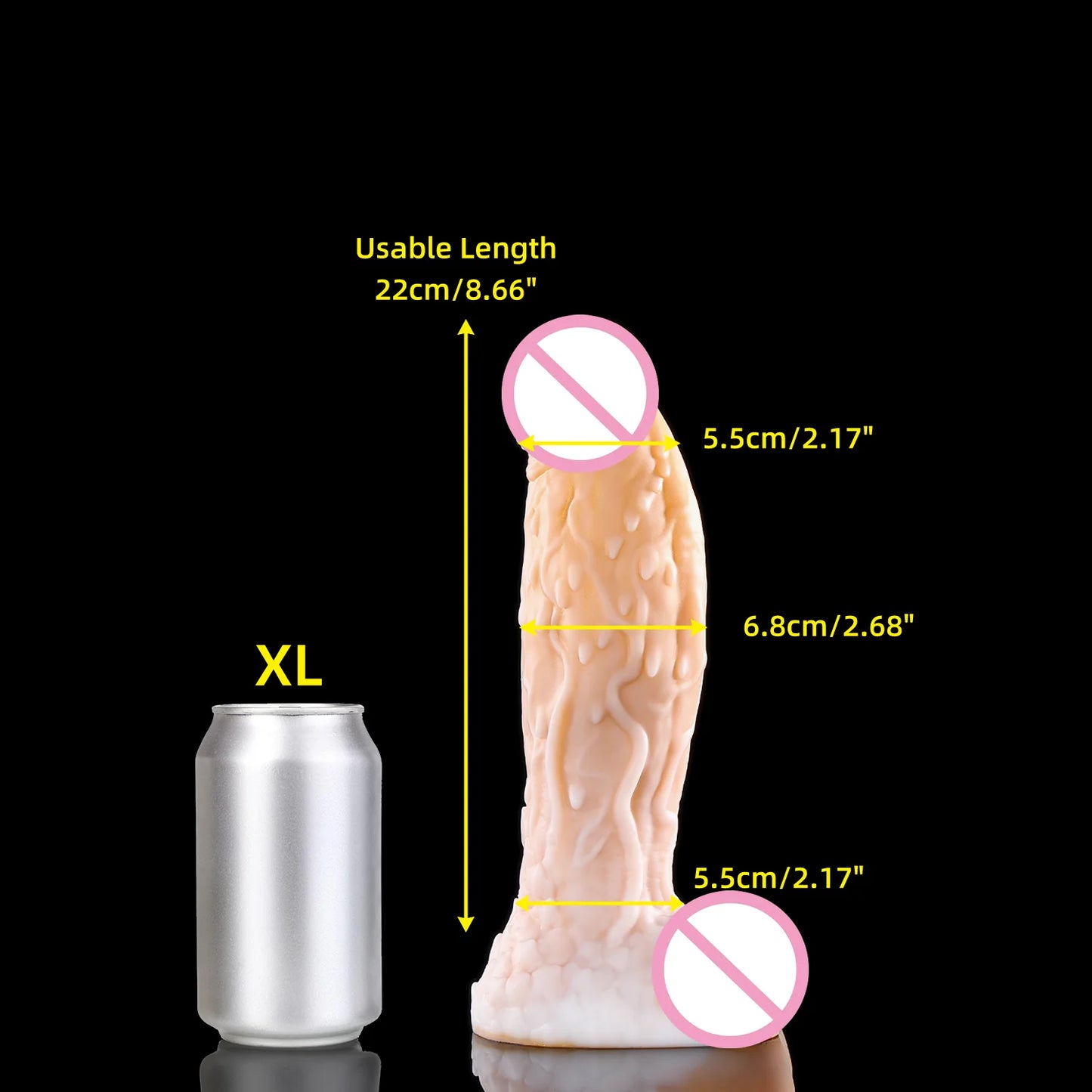WIZ II Dildos PM,MINI- 2XL Plug Huge TEXTURED  Silicone Dildos
