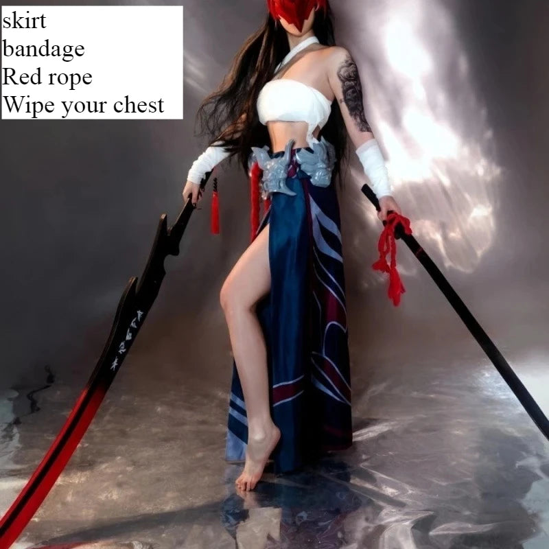 Yone Cosplay Costumes Game LoL The Unforgotten Yone Role Play sexy dress Uniform Halloween Carnival Outfits For Male And Female