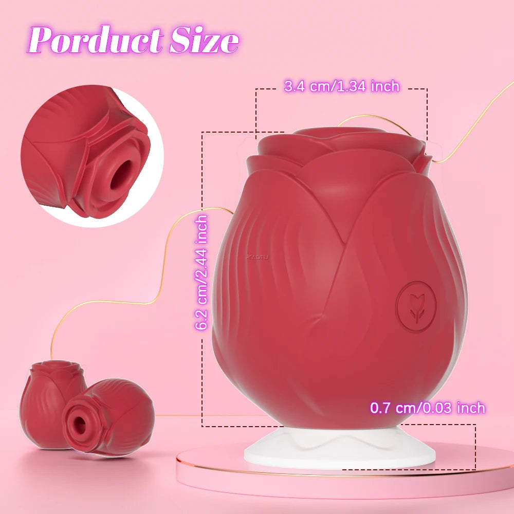 Sucking Vibrator for Women Vacuum Clitoris Stimulator Female Oral Nipple Clit Powerful Sucker Vibrating Adults Sex Rose-Toys