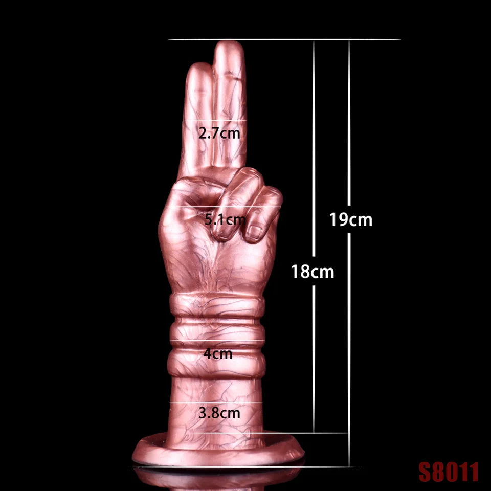 ASHBURN  Silicone gesture anal plug with suction cup for sex machine Masturbation Machine Attachment for Women Sex Toys