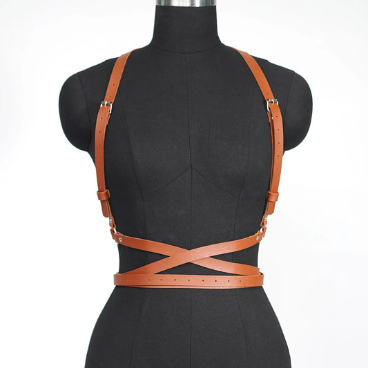 Women Fashion Punk Harness Belts Harajuku Chest Harness corsett Belt Suspenders for Women Waist Belt Gothic Clothing Accessories