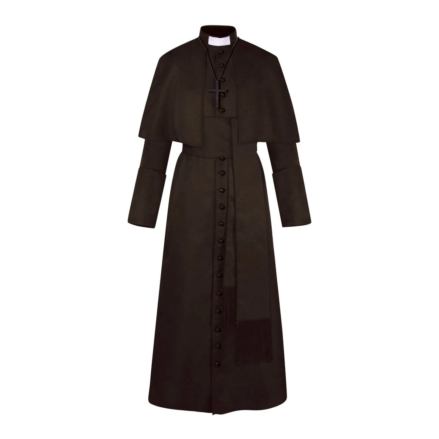 Medieval Priest Cosplay Costumes Long sleeve Monk Robe Witch Christ Cosplay Carnival Halloween Costumes for Women Adult 2024