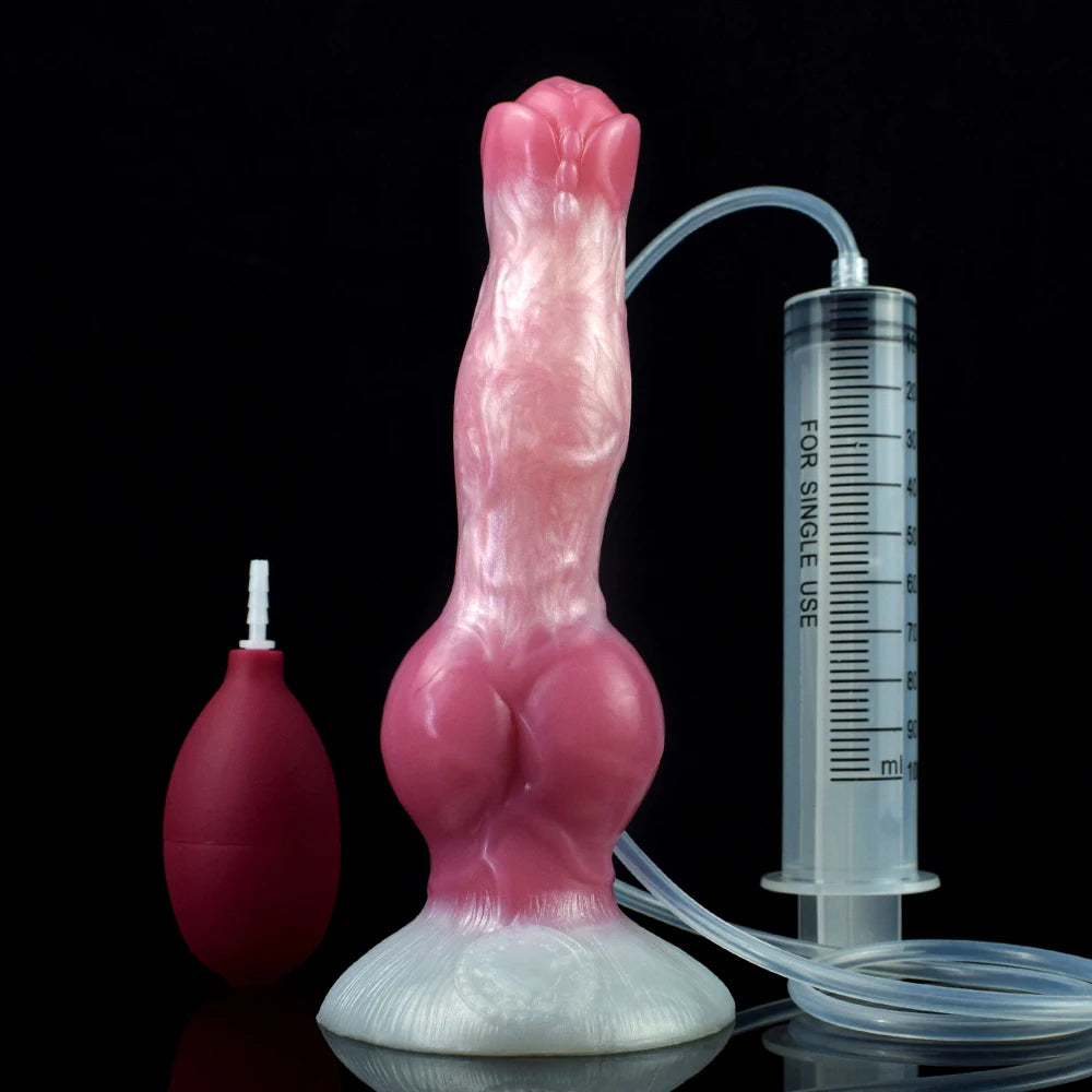 ASHBURN Ejaculation Large Knot Silicone with Squirting Function Strong Sucker