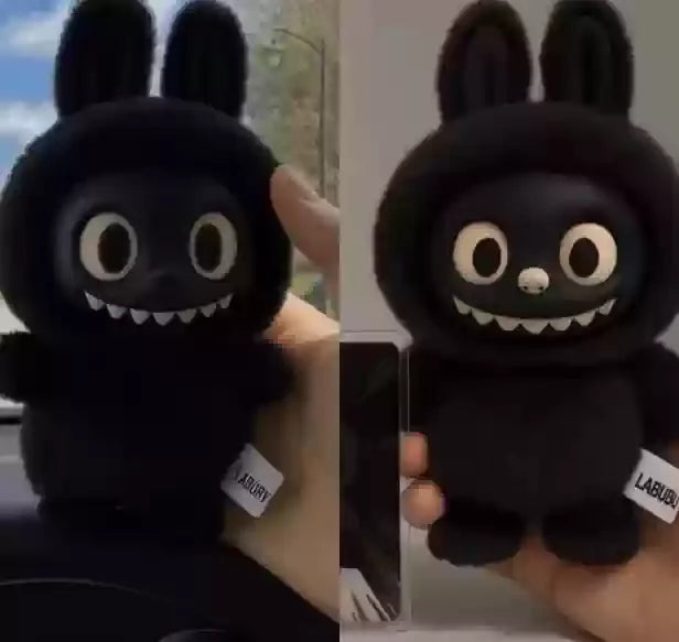 Black Vinyl Doll Kawaii African Version Black Cute Plush Toy Personalized Decorations Soft Cuddly Stuffed Animals Memorial Gifts