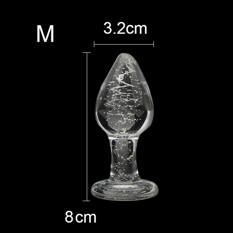ASHBURN Luminous Glass PLUG for Adults Erotic Toys Crystal Jewelry