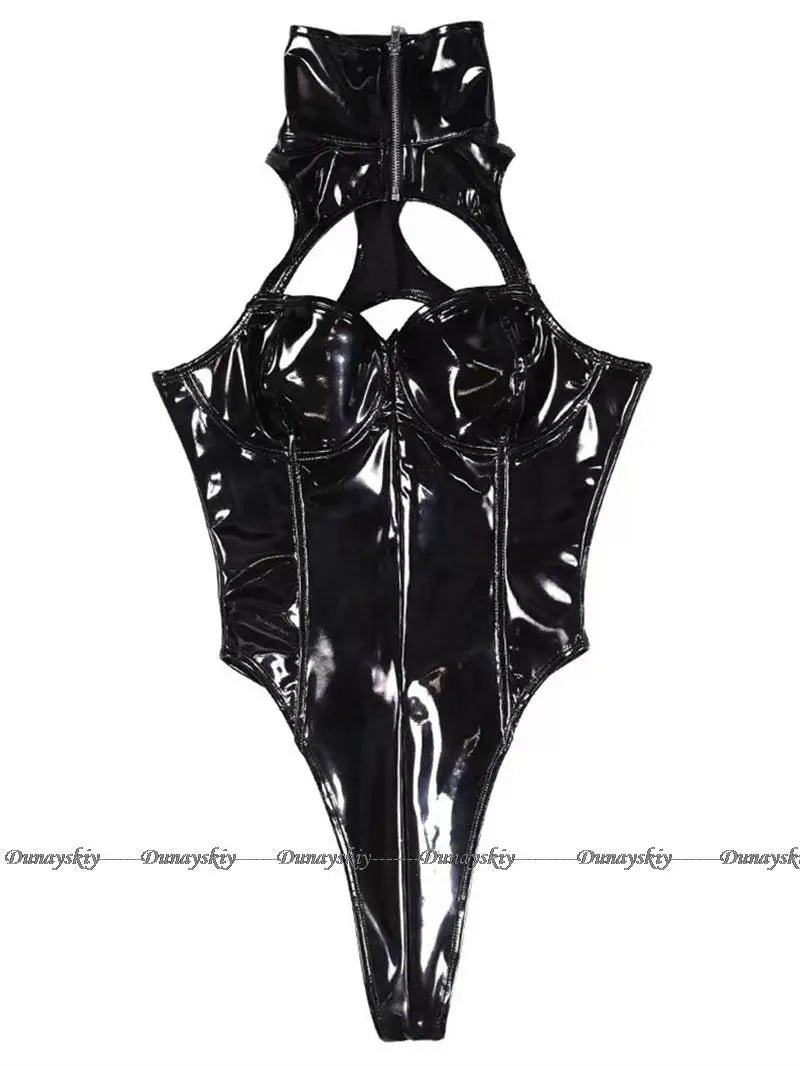 Astrum Luna Cosplay Jumpsuits Costume Women Sexy Leather Anime Bunny Bodysuit Catsuit Girl Uniform Halloween Party Clothes