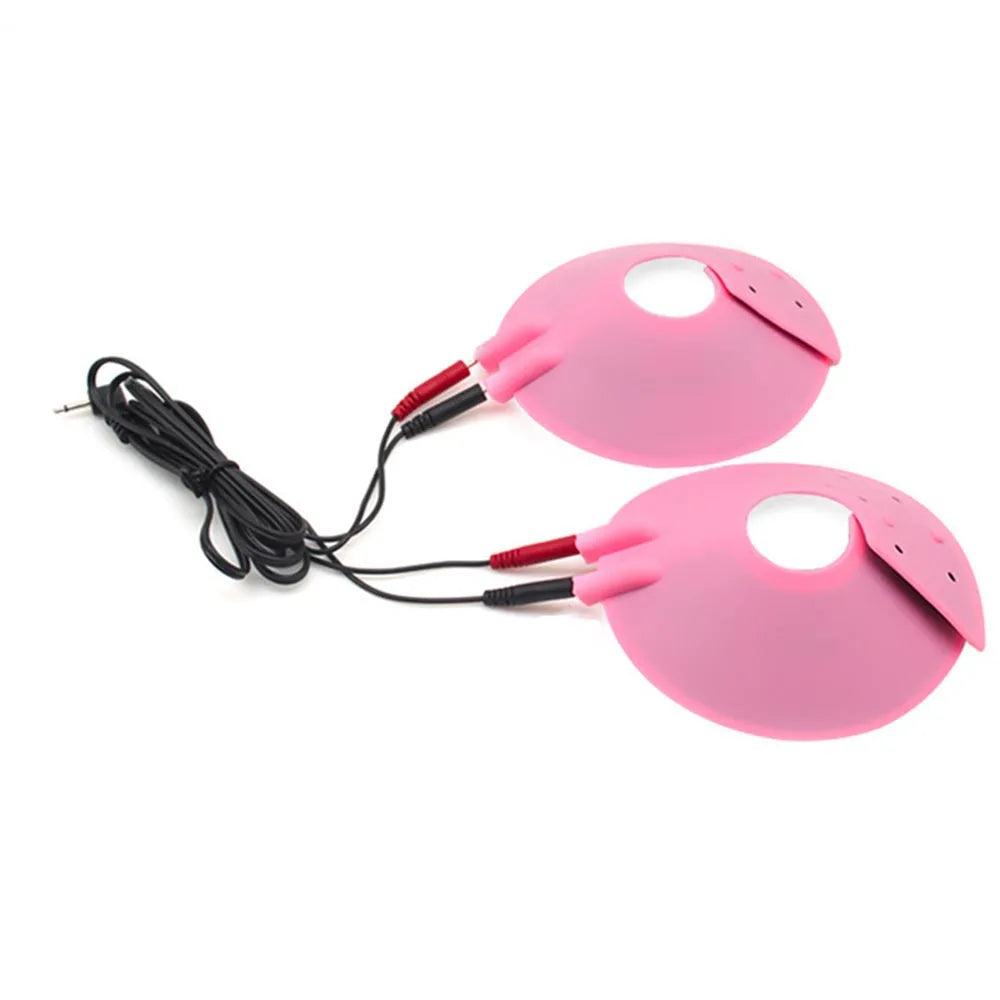 ASHBURNS Electro Shock Anal Butt Plug Electric Nipple Sucker Clamps E-stim Penis Plug Ring Cock Cage SM Chastity Couple Sex Medical Toys