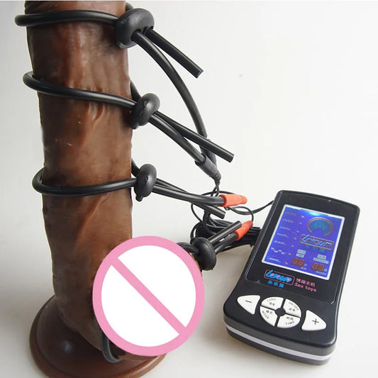 Electro Bdsm Shock Penis Ring Cockring,e stim Cock Rings,Electrostimulation Electrostimulator Sex Toys,Electric Shocker,Estim